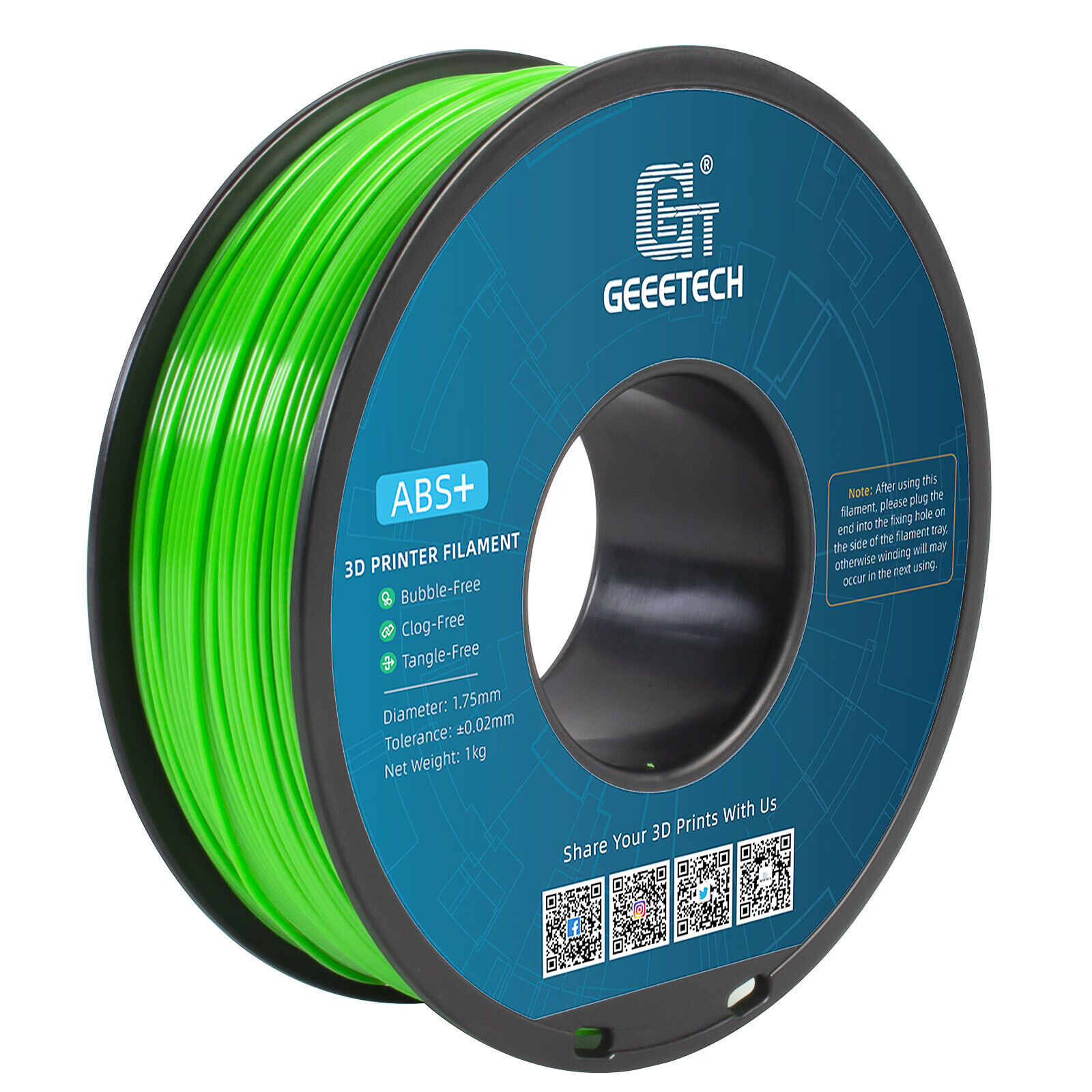 【Buy 3 Get 1 Free,Add 4】GEEETECH 3D Printer Filament PLA/ABS+/PETG/TPU 1.75mm1KG