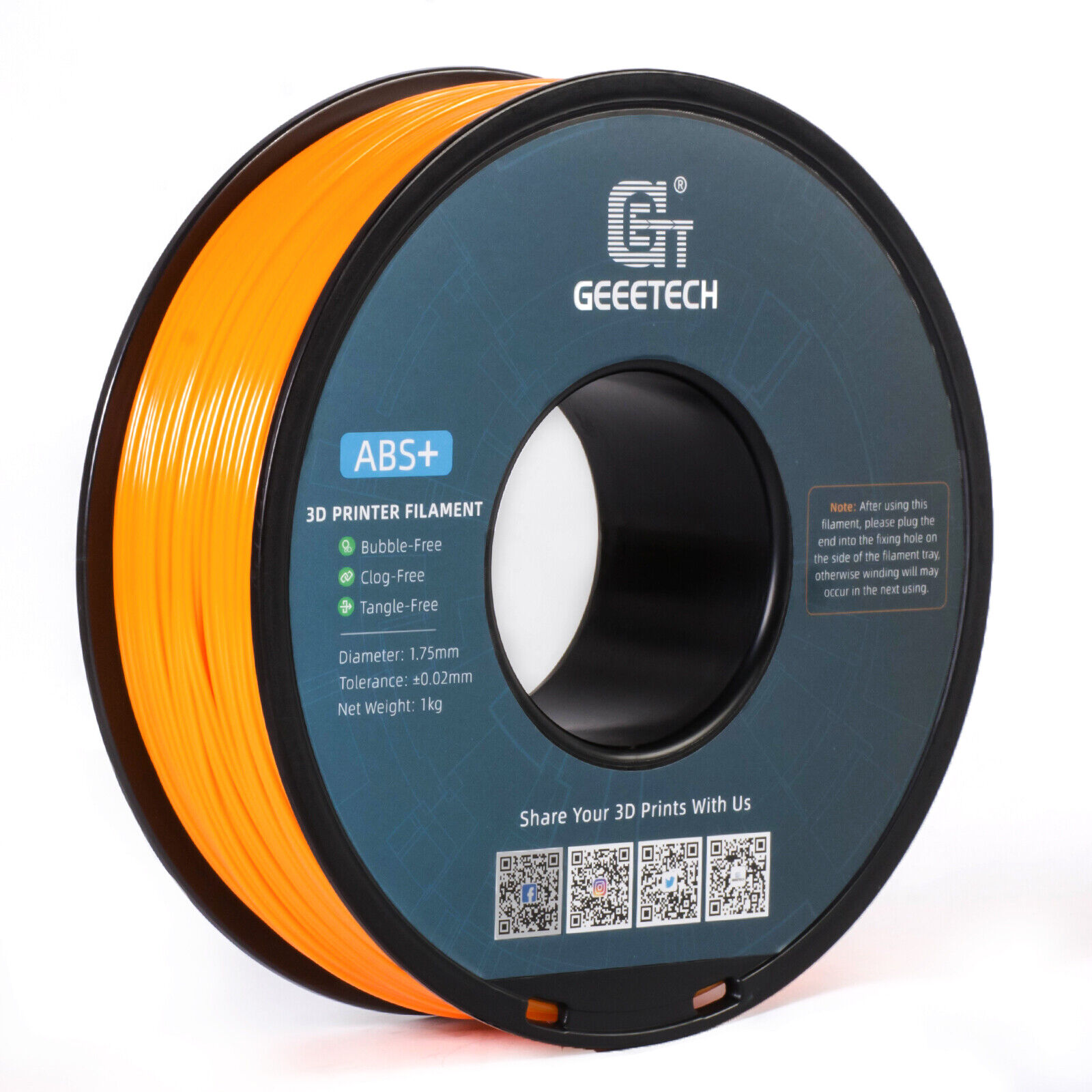 【Buy 3 Get 1 Free,Add 4】GEEETECH 3D Printer Filament PLA/ABS+/PETG/TPU 1.75mm1KG