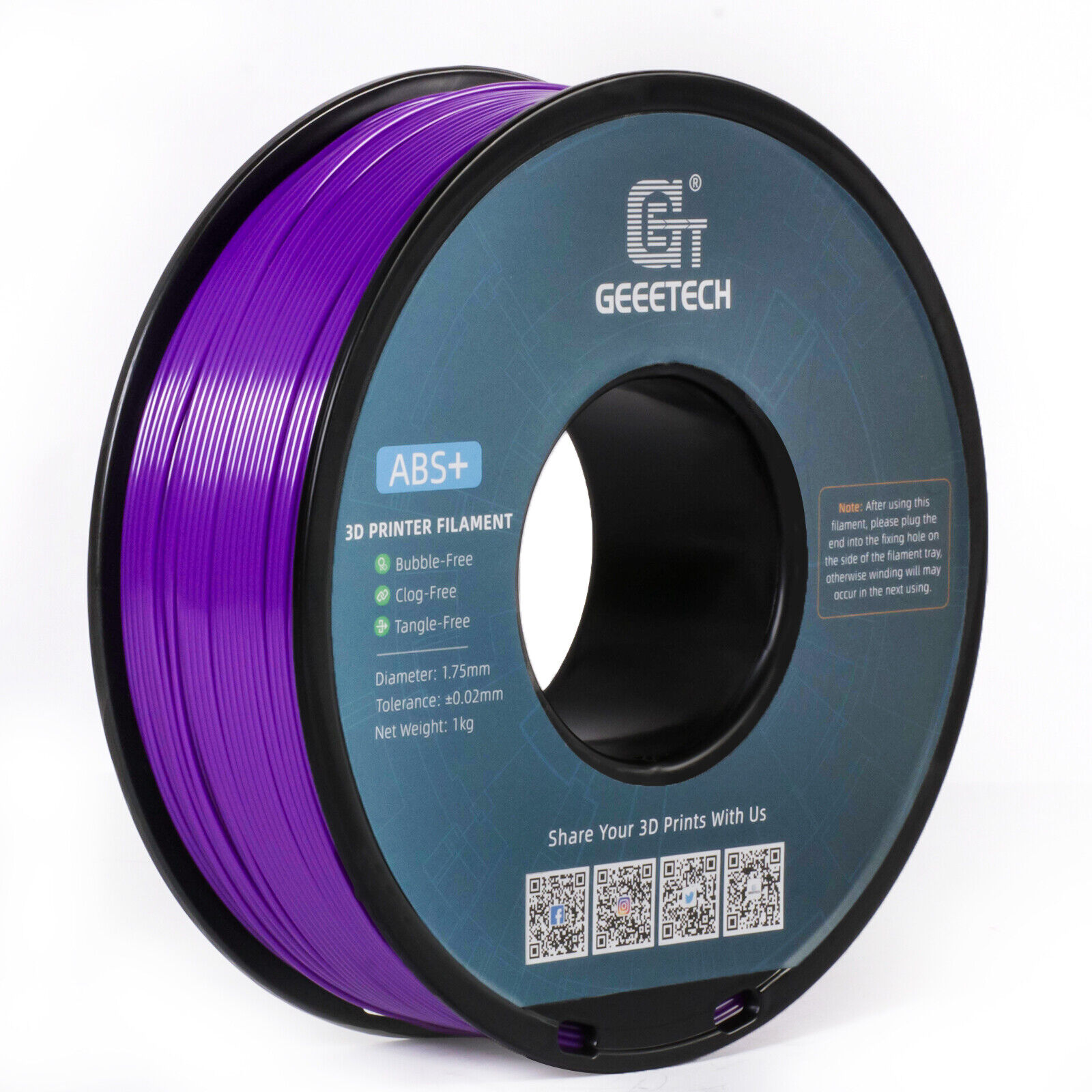 【Buy 3 Get 1 Free,Add 4】GEEETECH 3D Printer Filament PLA/ABS+/PETG/TPU 1.75mm1KG