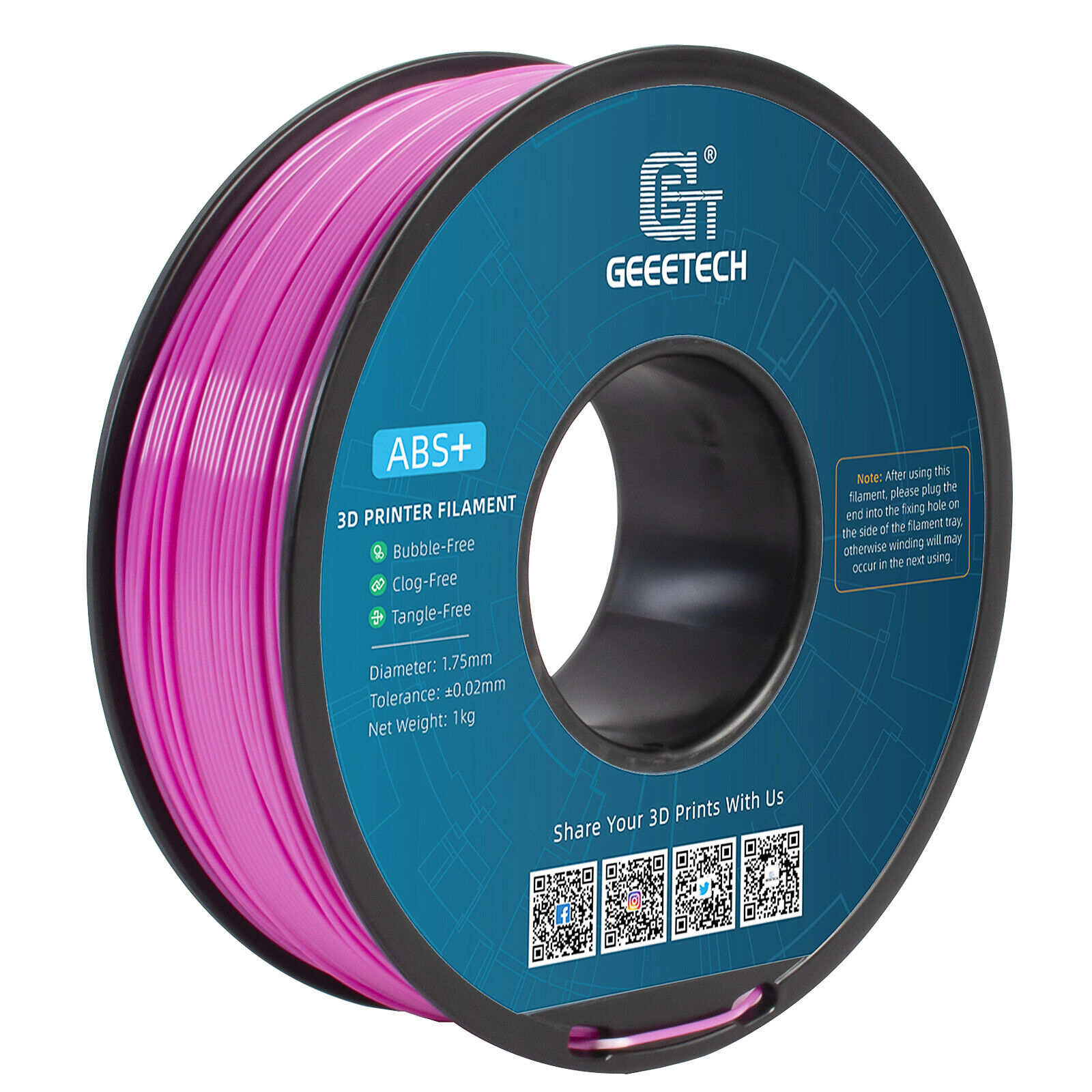 【Buy 3 Get 1 Free,Add 4】GEEETECH 3D Printer Filament PLA/ABS+/PETG/TPU 1.75mm1KG