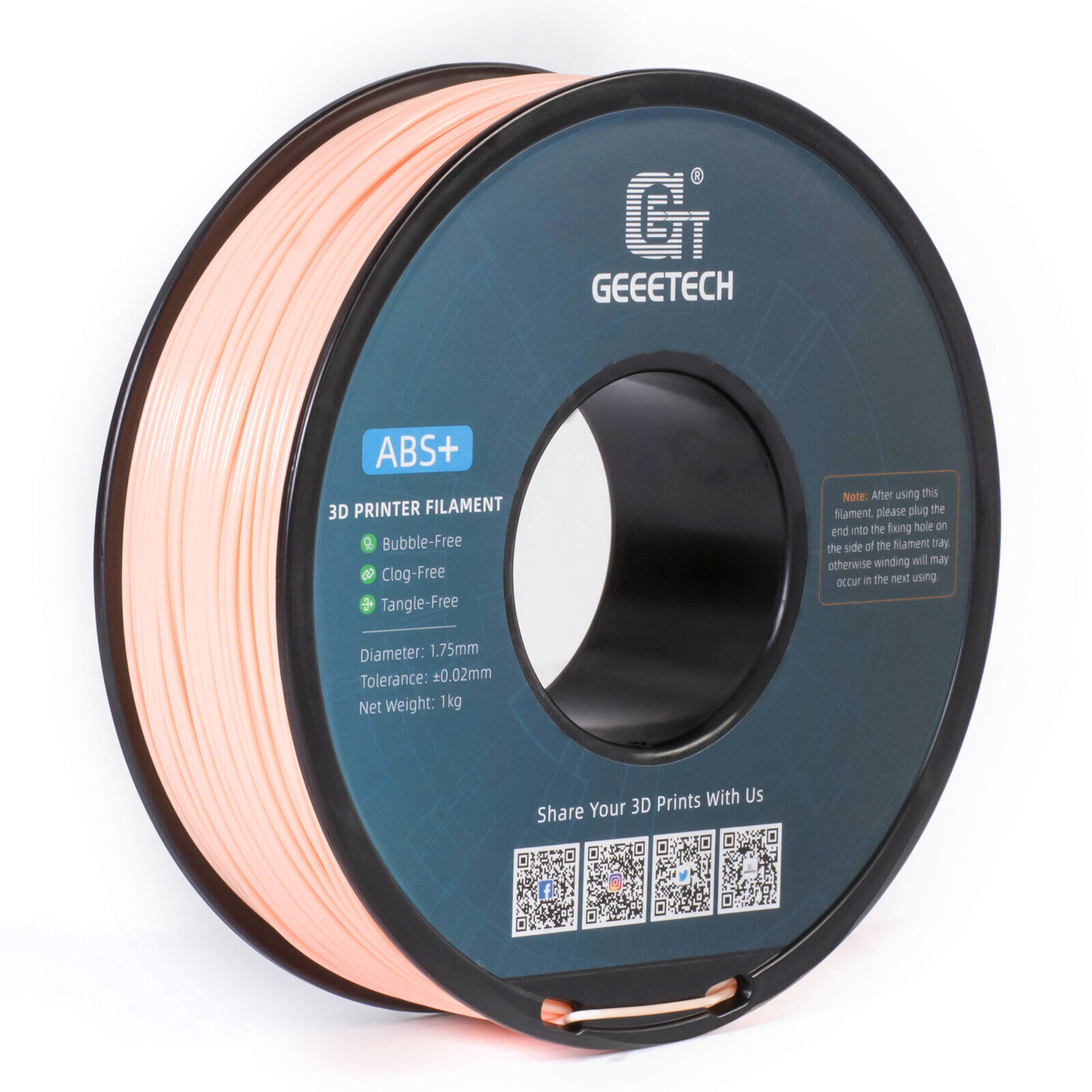 【Buy 3 Get 1 Free,Add 4】GEEETECH 3D Printer Filament PLA/ABS+/PETG/TPU 1.75mm1KG