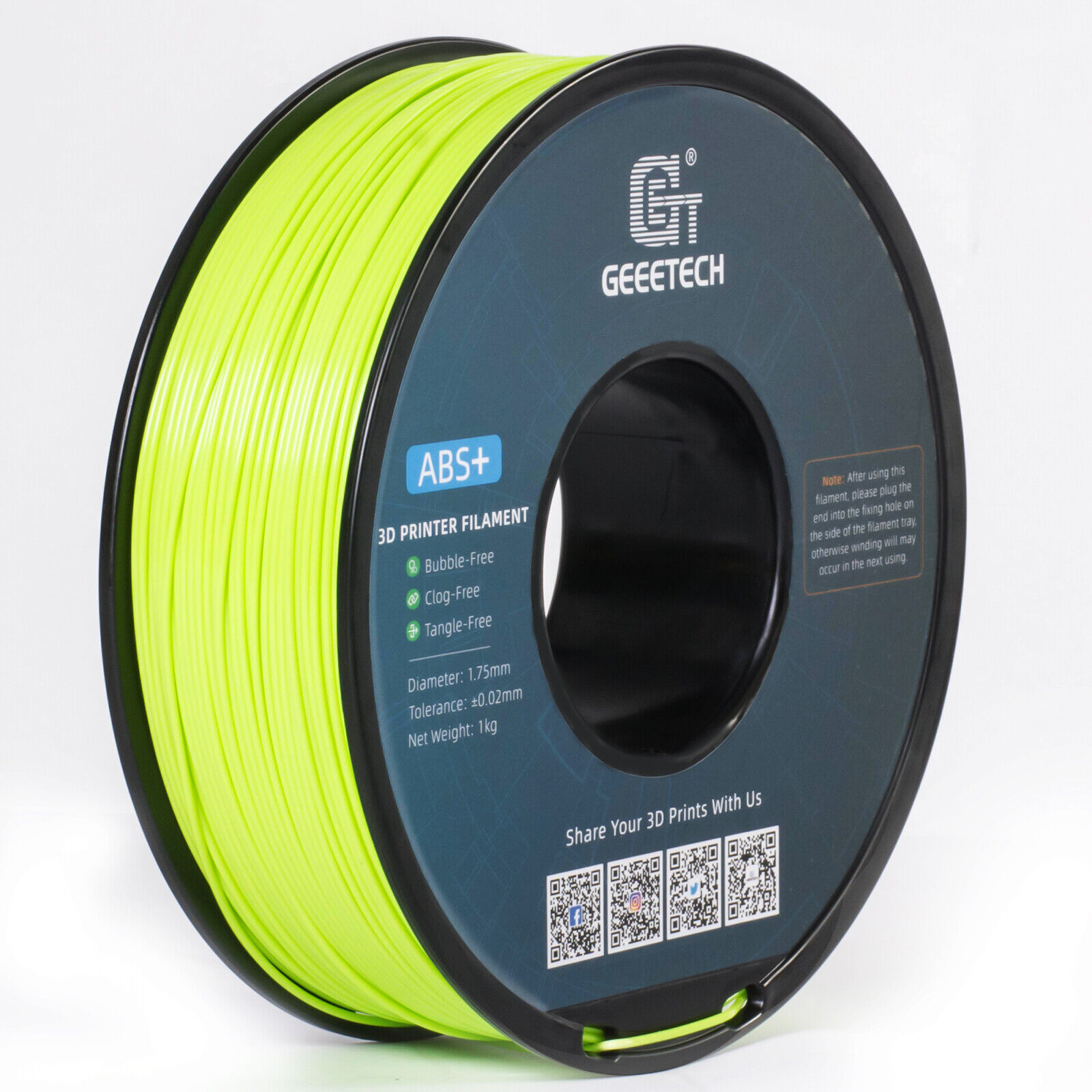 【Buy 3 Get 1 Free,Add 4】GEEETECH 3D Printer Filament PLA/ABS+/PETG/TPU 1.75mm1KG