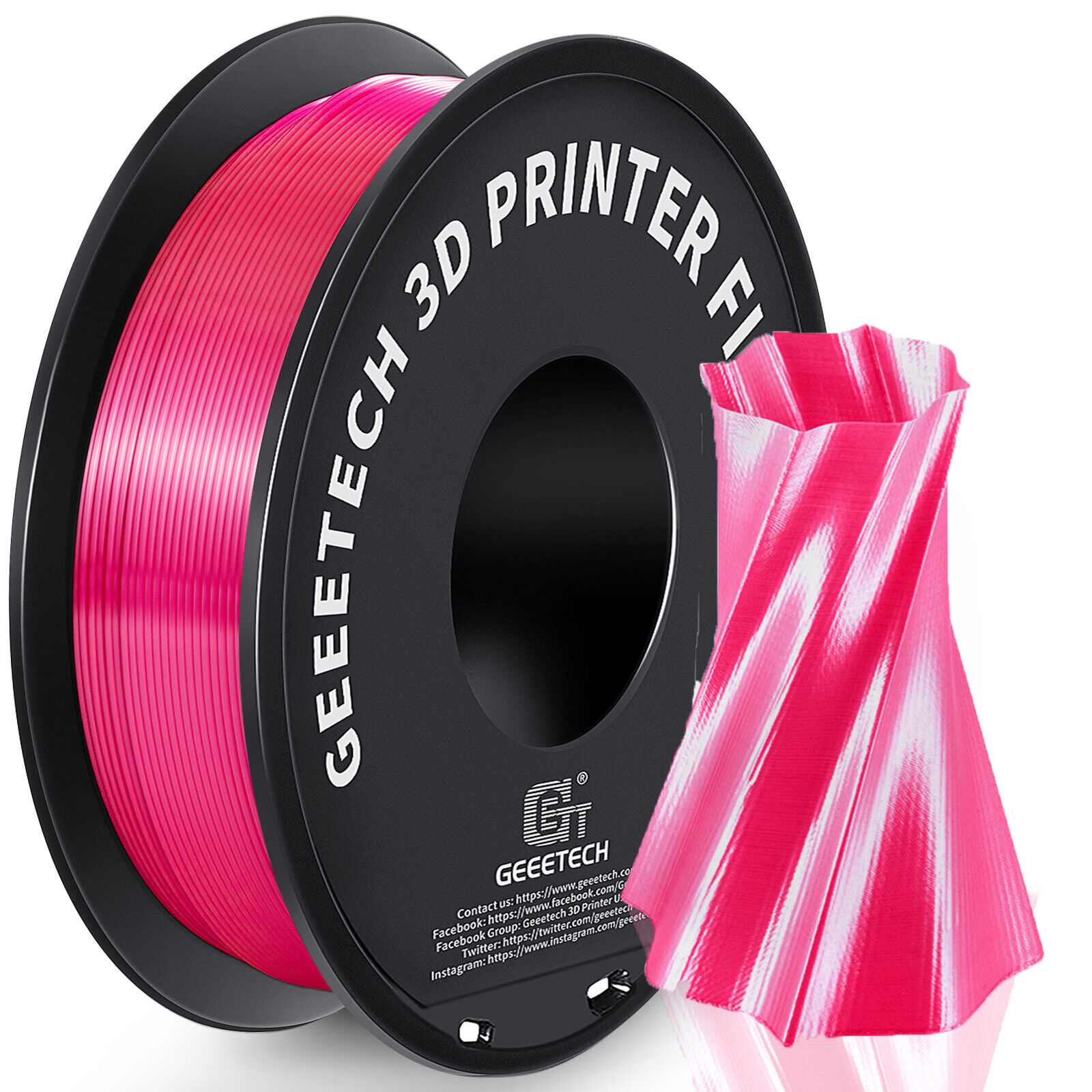 【Buy 3 Get 1 Free,Add 4】GEEETECH 3D Printer Filament PLA/ABS+/PETG/TPU 1.75mm1KG