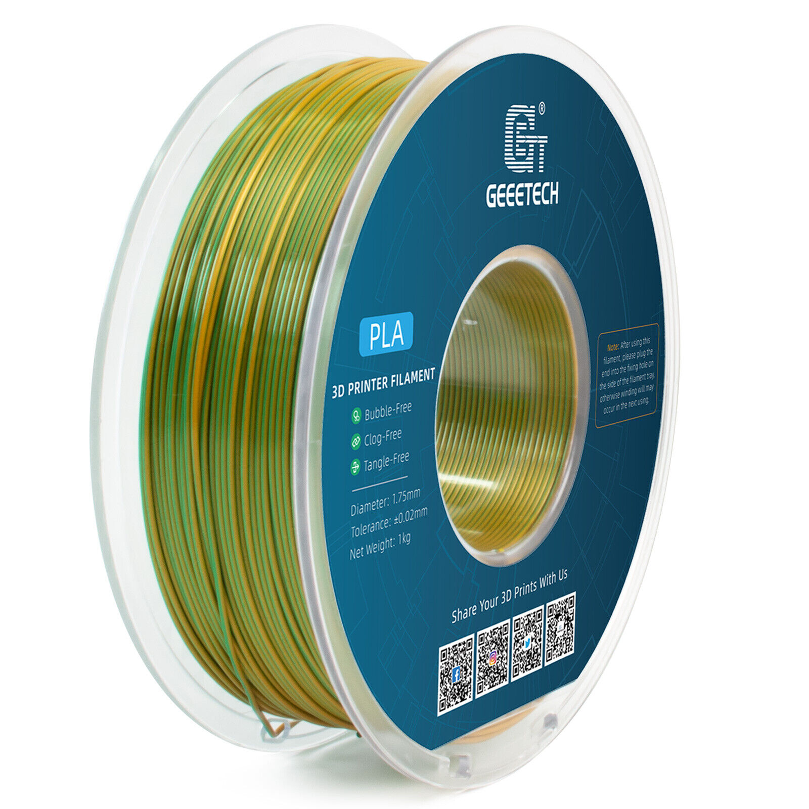 【Buy 3 Get 1 Free,Add 4】GEEETECH 3D Printer Filament PLA/ABS+/PETG/TPU 1.75mm1KG