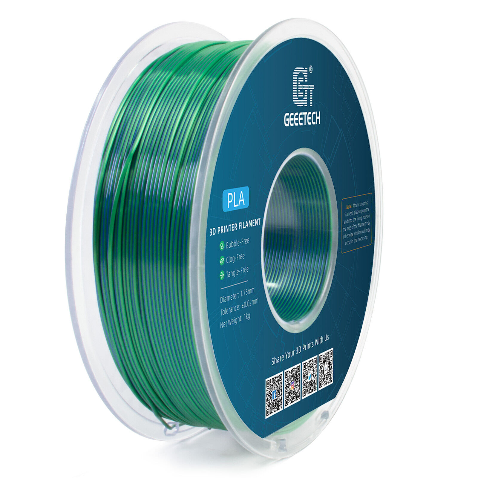 【Buy 3 Get 1 Free,Add 4】GEEETECH 3D Printer Filament PLA/ABS+/PETG/TPU 1.75mm1KG