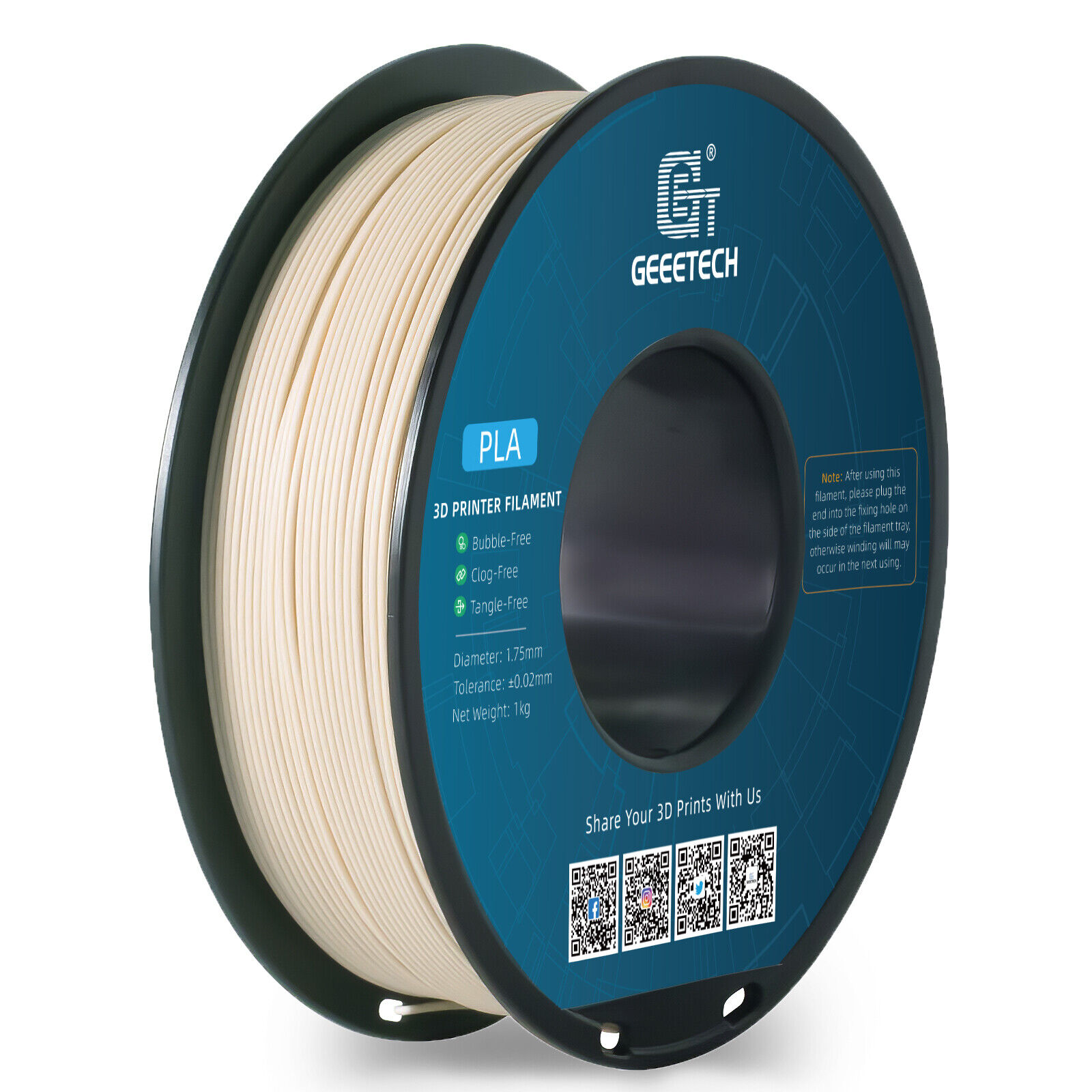 【Buy 3 Get 1 Free,Add 4】GEEETECH 3D Printer Filament PLA/ABS+/PETG/TPU 1.75mm1KG