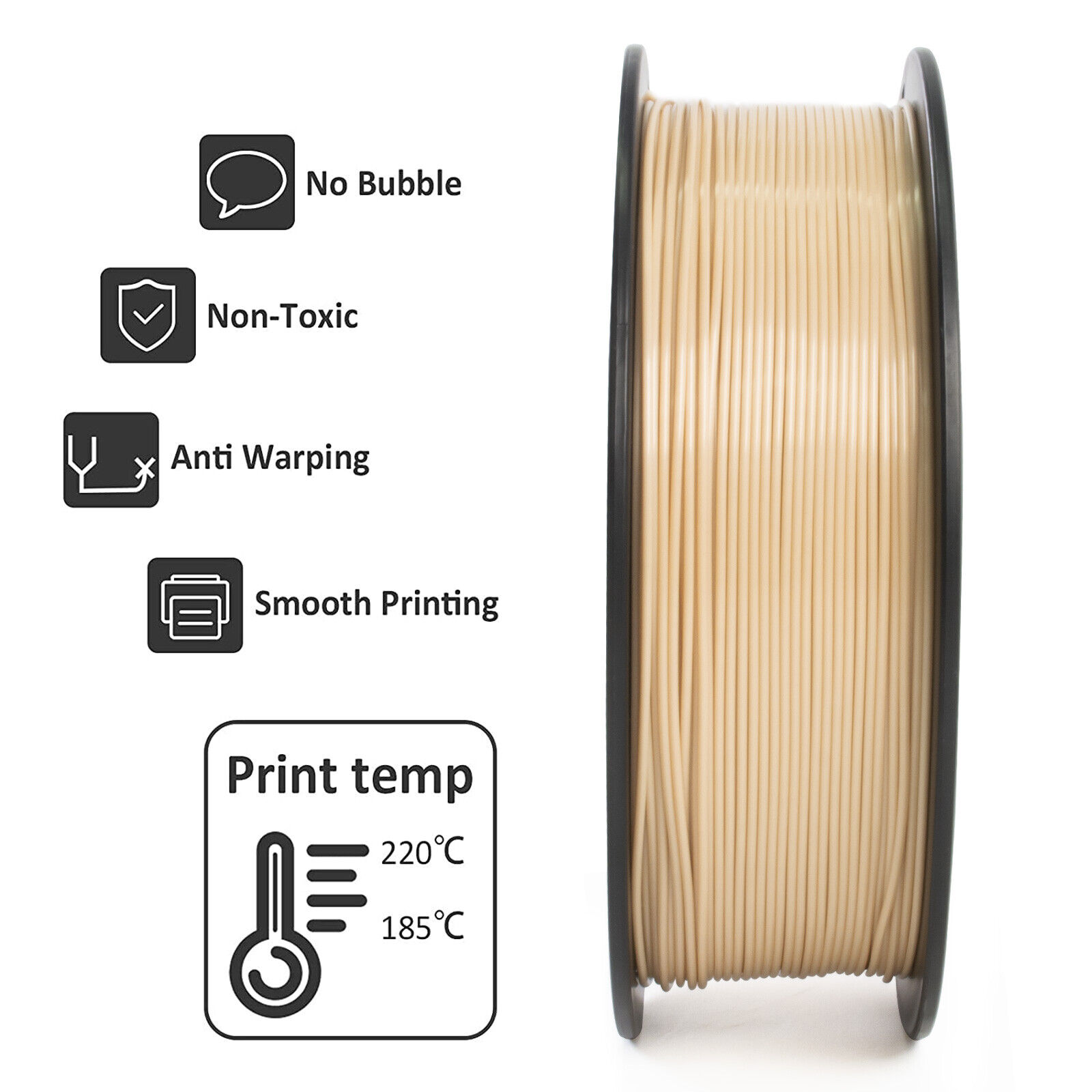 【Buy 3 Get 1 Free,Add 4】GEEETECH 3D Printer Filament PLA/ABS+/PETG/TPU 1.75mm1KG