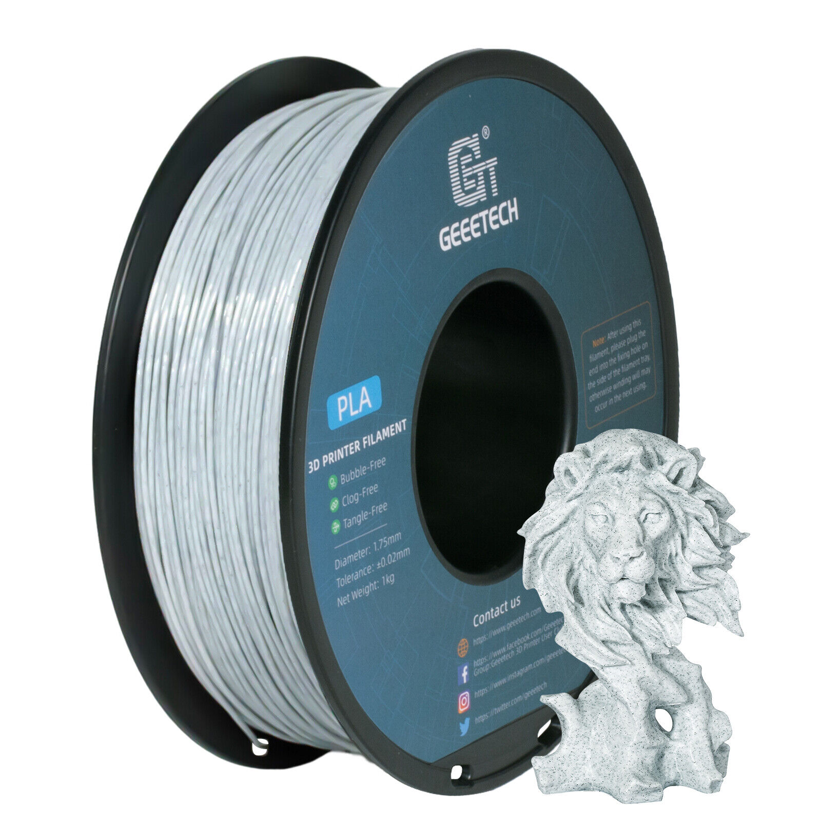 【Buy 3 Get 1 Free,Add 4】GEEETECH 3D Printer Filament PLA/ABS+/PETG/TPU 1.75mm1KG