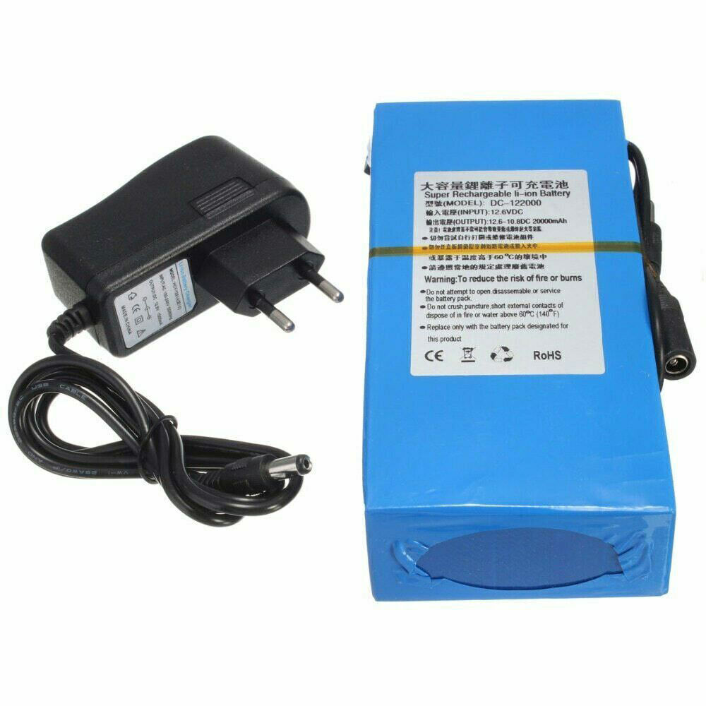 Batteria Portatile 12V 20000mAh NUOVA Ricaricabile Li-Ion con Caricabatterie - Foto 10 di 10