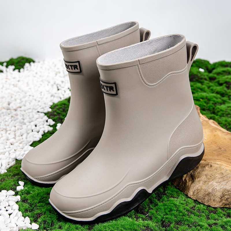 Women Men Wellington Rain Boots Waterproof Outdoor Mid Ankle Wellies Water Shoes
