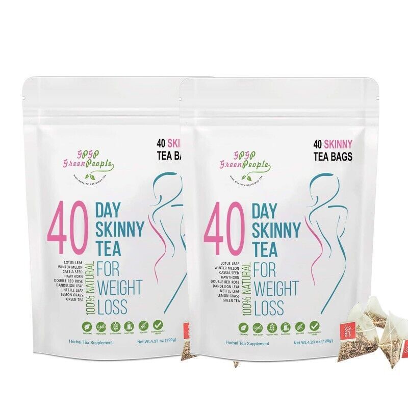 Organic 40 Day Skinny Tab Bags Detox Tea Slimming Weight Loss Stress Relif