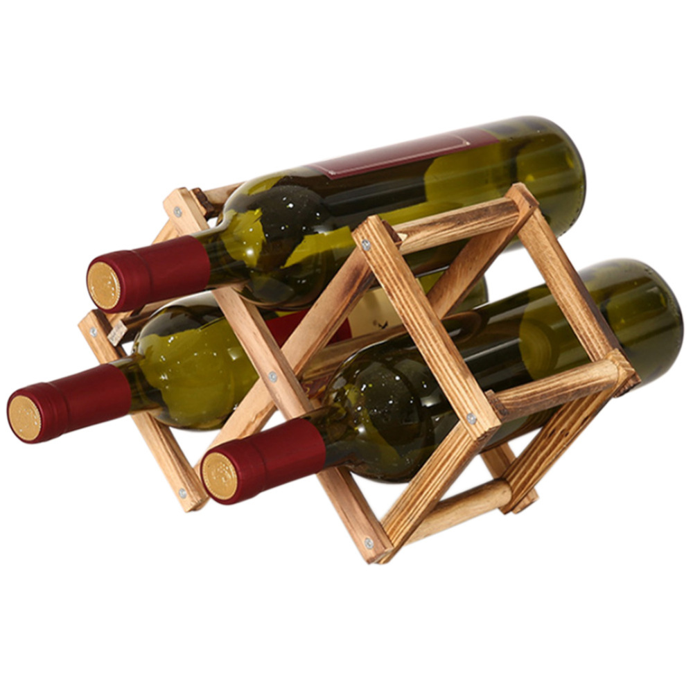 Stackable Wine Cellar Racks Wine Bottle Holder Shelf Rack for Kitchen Cabinets