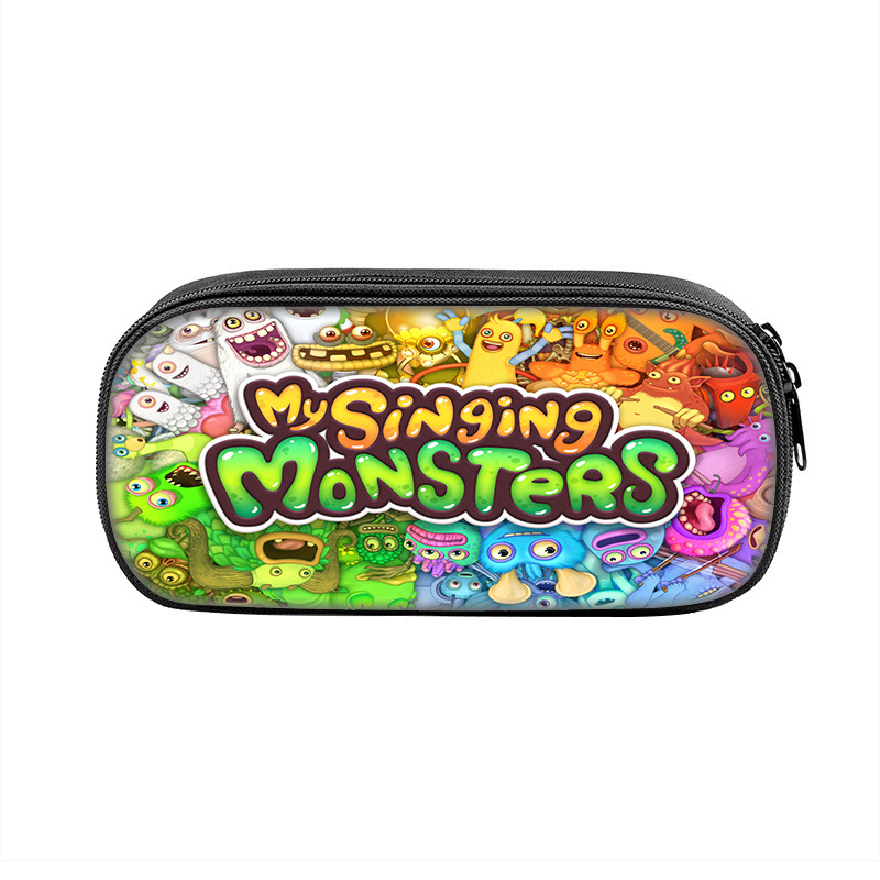 3pcs My Singing Monsters Backpack Laptop Satchel Shoulder Bag Pencil Case Gift - Picture 42 of 42