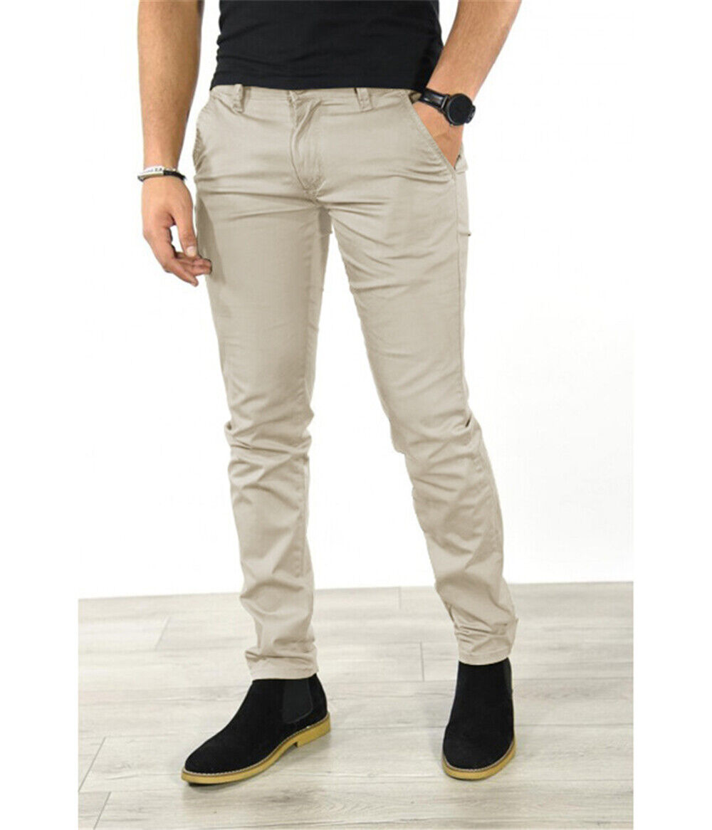 Mens Business Sweatpants Casual Slim Pants Workout Joggers Hip Hop Trousers - Picture 17 of 21