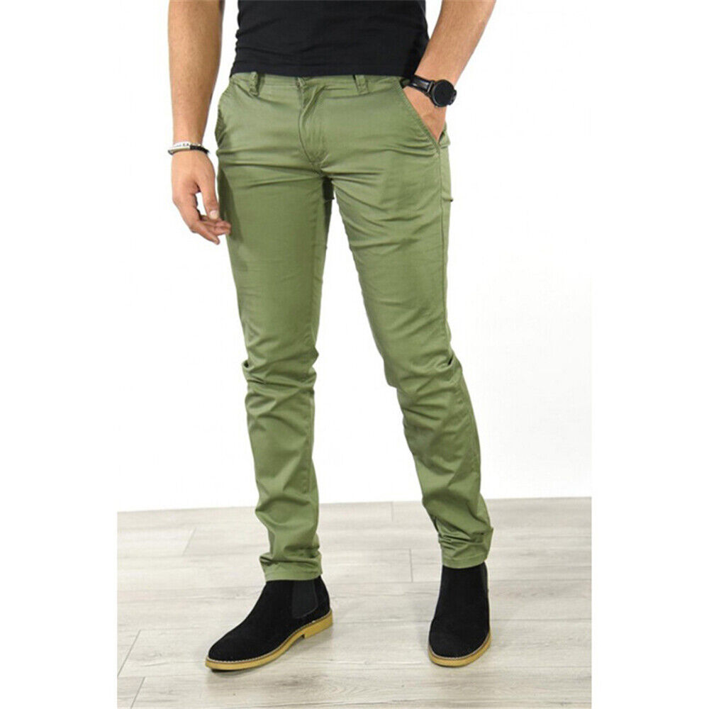 Mens Business Sweatpants Casual Slim Pants Workout Joggers Hip Hop Trousers - Picture 21 of 21