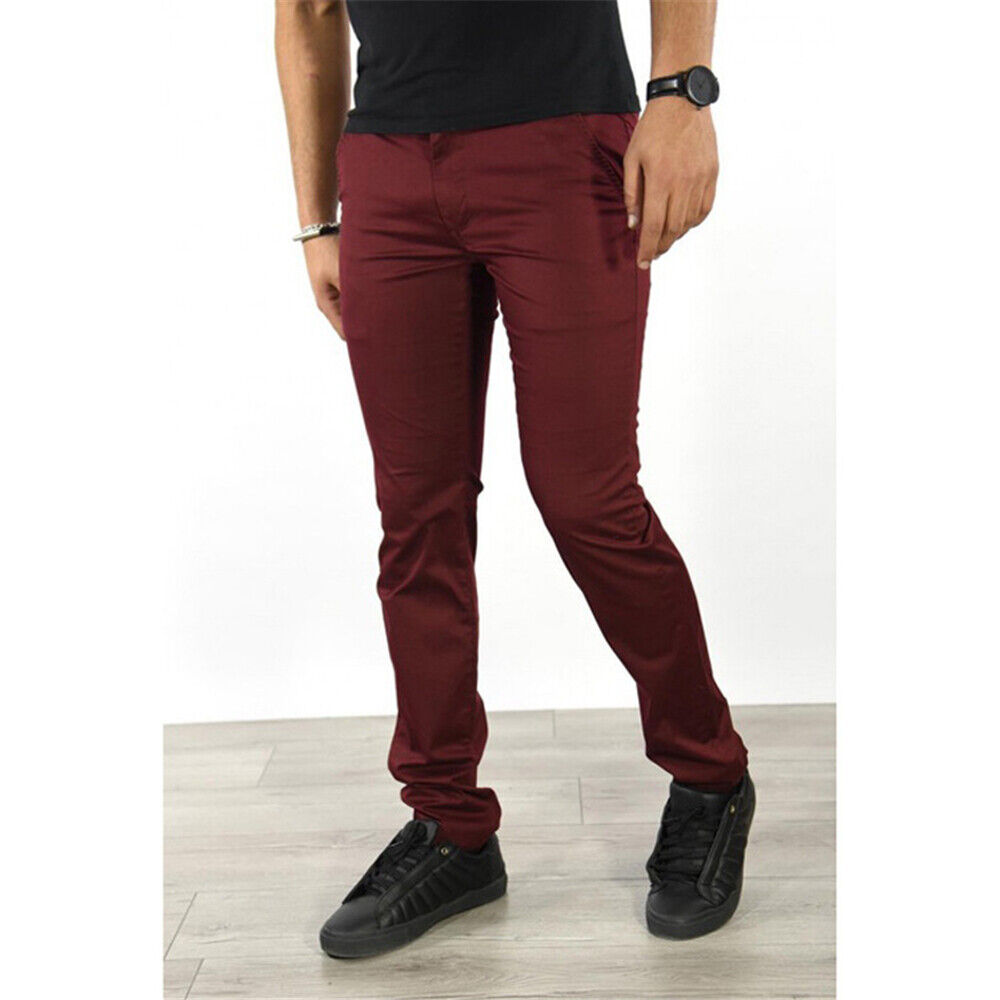 Mens Business Sweatpants Casual Slim Pants Workout Joggers Hip Hop Trousers - Picture 19 of 21