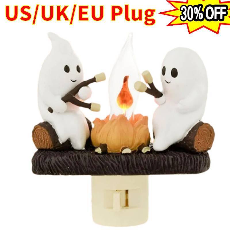 2024 Ghost Campfire Flickering Nightlightfire Marshmallow Night Light Halloween Ebay 5254