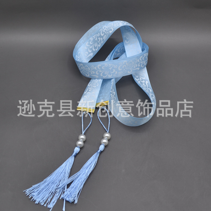 Estilo Antiguo Mujeres Hanfu Disfraz Cuerda para el Pelo Cinta Disfraz Cuerda Prendas para la cabeza - Imagen 18 de 27