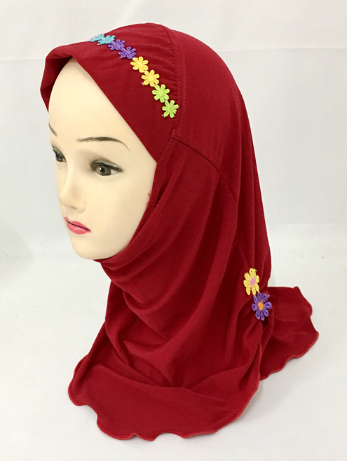 2-6Y Girls Kids Hijab Turban Amira Head Cover Wrap Shawls Islamic Headscarf Arab - Picture 88 of 302