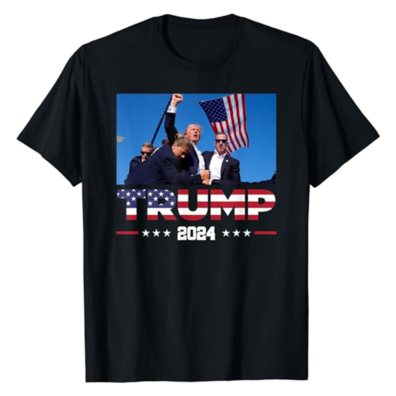 Donald Trump Fight!!! Never Surrender Shooting TShirt Trump