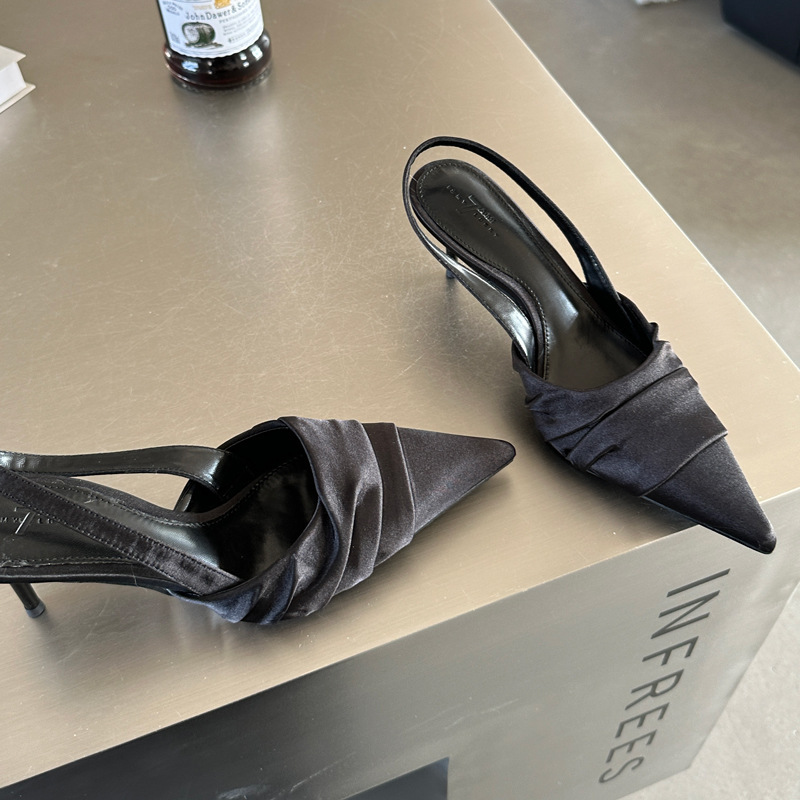 Mujeres Zapatos de salón Gatito Tacón Punta Punta Tacón Alto Zapatos con Cordones Vestido Fiesta Sandalia - Imagen 24 de 26