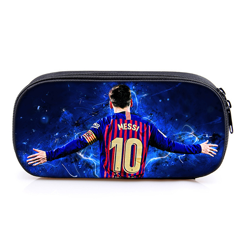3PCS Messi Ronaldo Student Personalised School Backpack Shoulder Bag Lunch Bag - Picture 47 of 48