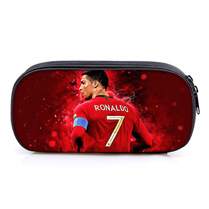 3PCS Messi Ronaldo Student Personalised School Backpack Shoulder Bag Lunch Bag - Picture 48 of 48