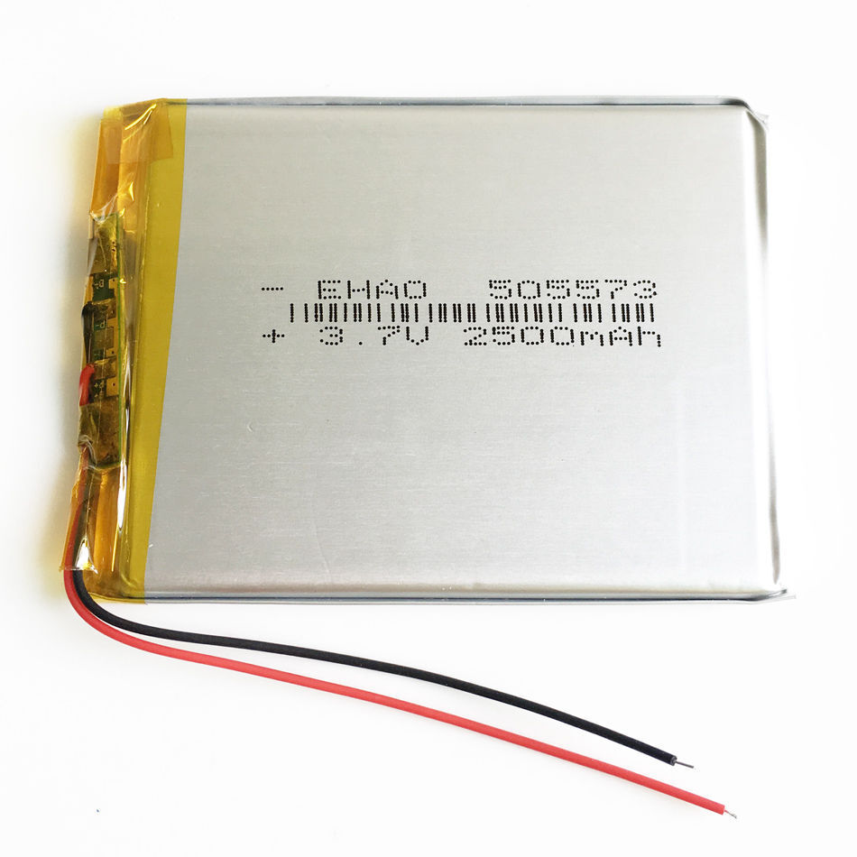 3.7V 2500mAh 505573 Lipo Rechargeable Battery Cells For Power Bank Mobile Phone