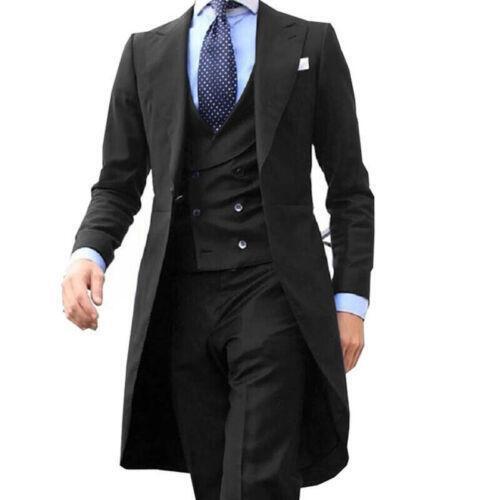 Men's Performance Coat Tuxedo Prom Blazer Custom 3 Pieces Jacket Vest Pants Suit