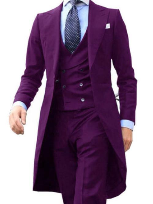 Men's Performance Coat Tuxedo Prom Blazer Custom 3 Pieces Jacket Vest Pants Suit