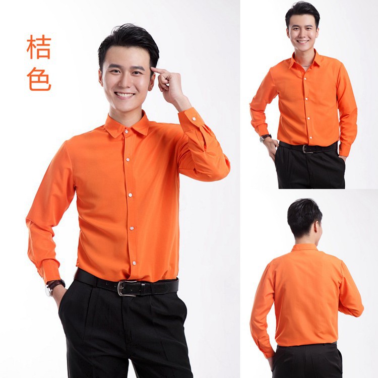 Camisas de colores para hombre disfraces de fotografía mangas largas camisas con botones - Imagen 26 de 31