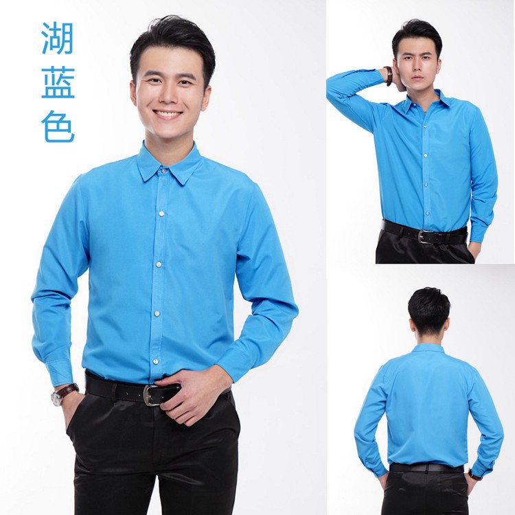 Camisas de colores para hombre disfraces de fotografía mangas largas camisas con botones - Imagen 22 de 31
