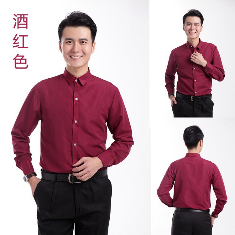 Camisas de colores para hombre disfraces de fotografía mangas largas camisas con botones - Imagen 29 de 31