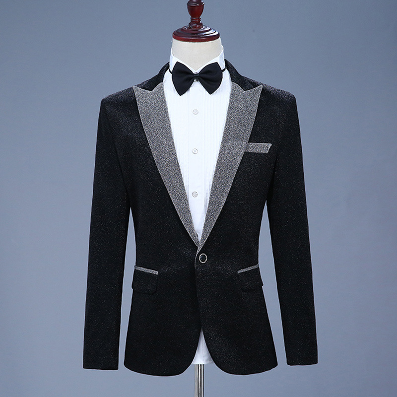 Men's Performance Suit Singer Stage Long Sleeved Suit Blazer Pants 2Pc Set - Picture 14 of 16