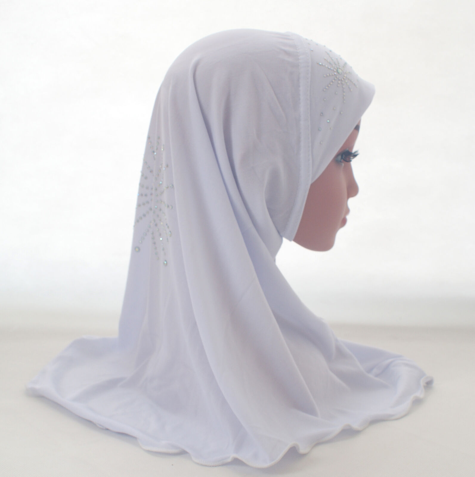 2-6Y Kids Girls Hijab Amira Turban Muslim Bonnet Shawls Headscarf Islamic Wrap - Picture 42 of 302