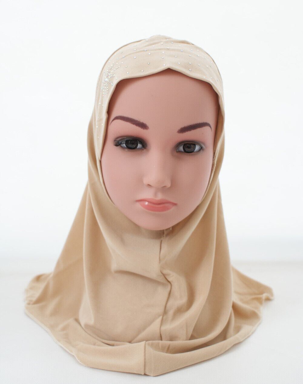 2-6Y Kids Girls Hijab Amira Turban Muslim Bonnet Shawls Headscarf Islamic Wrap - Picture 44 of 302