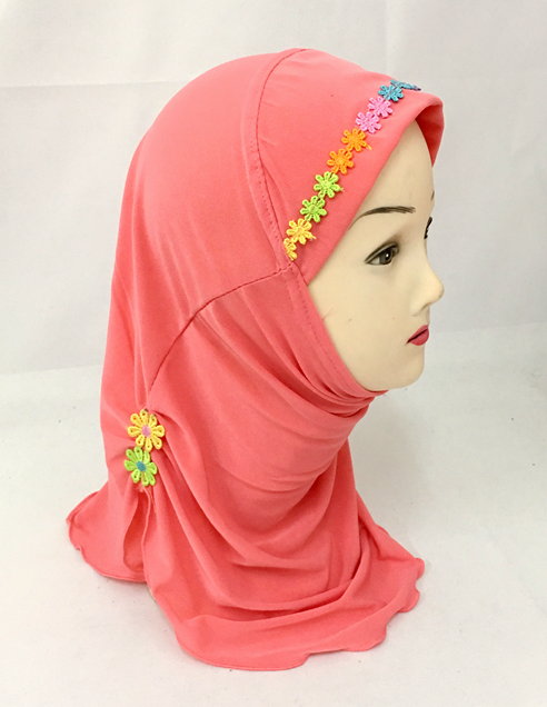 2-6Y Kids Girls Hijab Amira Turban Muslim Bonnet Shawls Headscarf Islamic Wrap - Picture 77 of 302