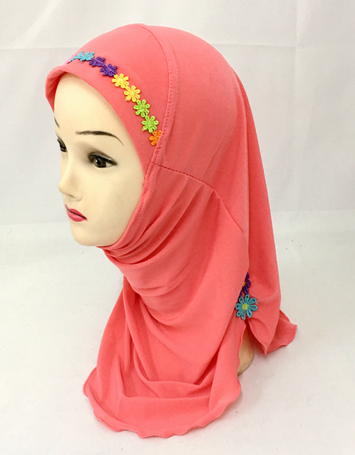 2-6Y Kids Girls Hijab Amira Turban Muslim Bonnet Shawls Headscarf Islamic Wrap - Picture 78 of 302