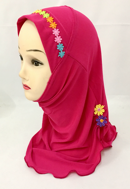 2-6Y Kids Girls Hijab Amira Turban Muslim Bonnet Shawls Headscarf Islamic Wrap - Picture 83 of 302