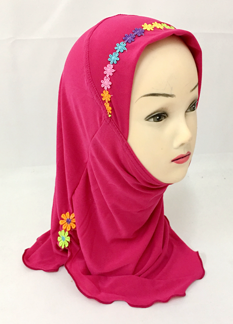 2-6Y Kids Girls Hijab Amira Turban Muslim Bonnet Shawls Headscarf Islamic Wrap - Picture 86 of 302