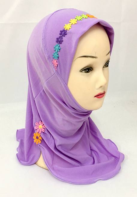 2-6Y Kids Girls Hijab Amira Turban Muslim Bonnet Shawls Headscarf Islamic Wrap - Picture 93 of 302