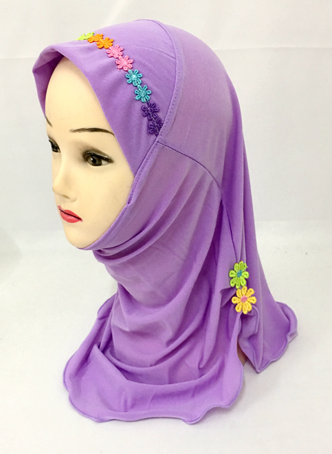 2-6Y Kids Girls Hijab Amira Turban Muslim Bonnet Shawls Headscarf Islamic Wrap - Picture 94 of 302