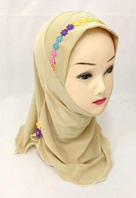 2-6Y Kids Girls Hijab Amira Turban Muslim Bonnet Shawls Headscarf Islamic Wrap - Picture 96 of 302