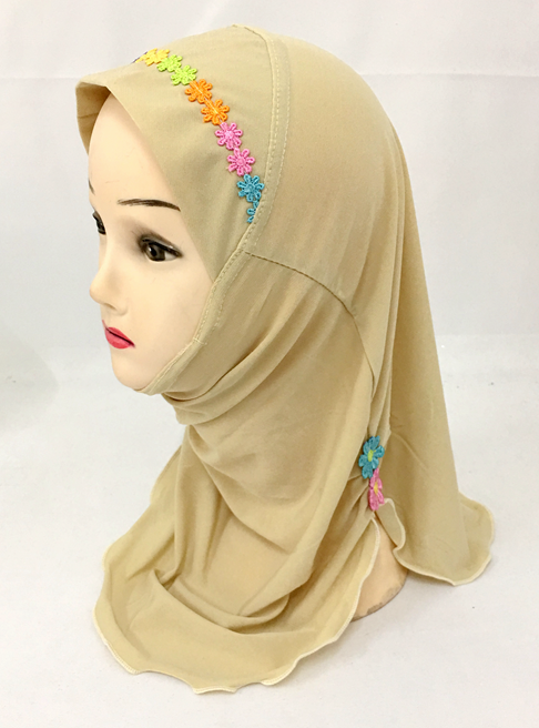 2-6Y Kids Girls Hijab Amira Turban Muslim Bonnet Shawls Headscarf Islamic Wrap - Picture 98 of 302