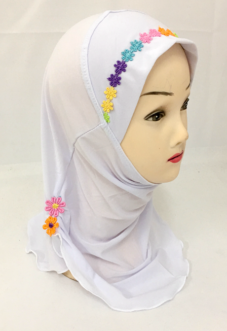 2-6Y Kids Girls Hijab Amira Turban Muslim Bonnet Shawls Headscarf Islamic Wrap - Picture 99 of 302
