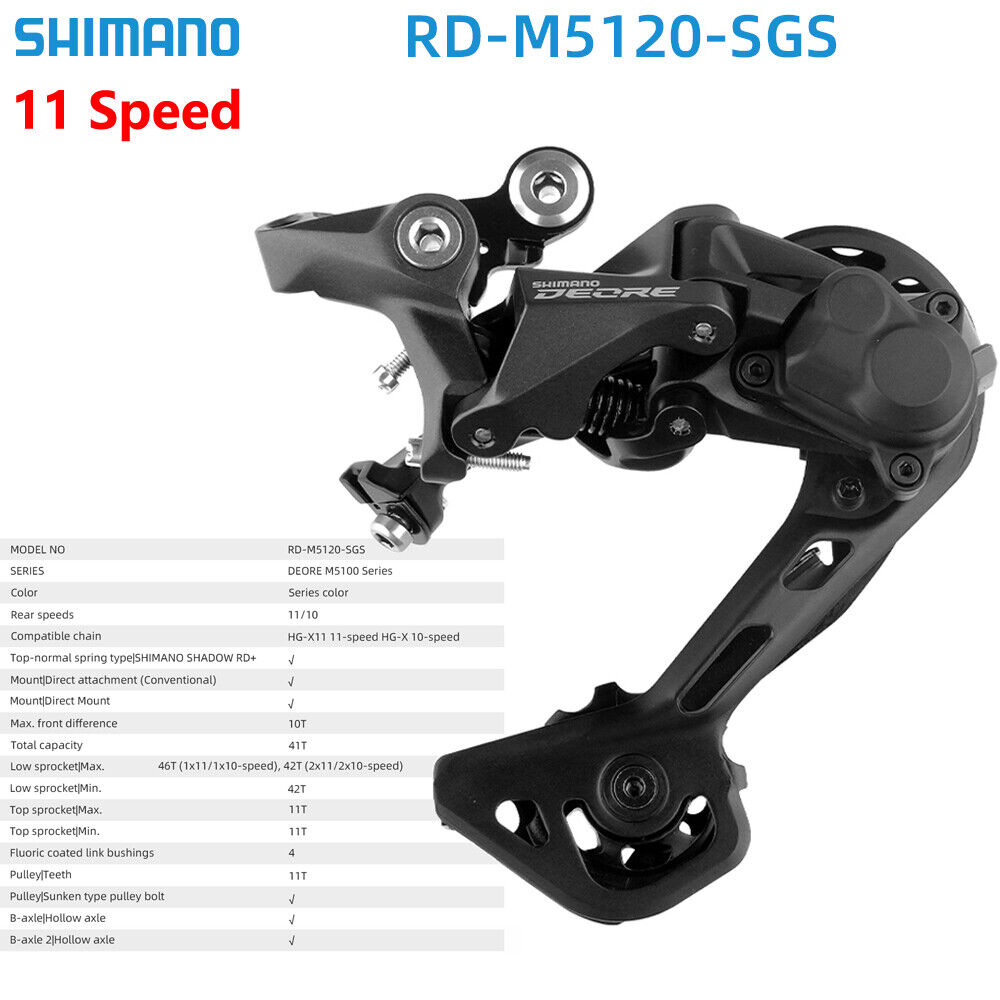 Shimano Deore Groupset MTB SL-M5100-R Shifter RD-M5100 Rear Derailleur 11Speed - Picture 13 of 19