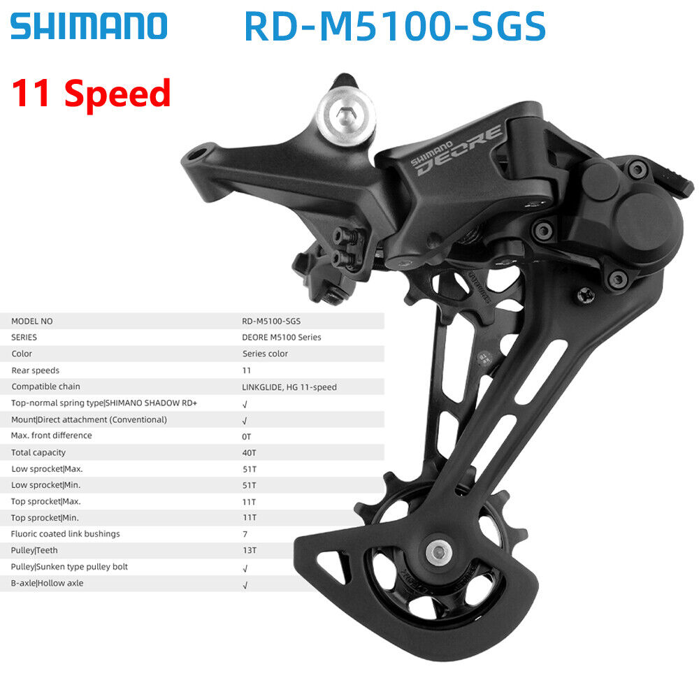 Shimano Deore Groupset MTB SL-M5100-R Shifter RD-M5100 Rear Derailleur 11Speed - Picture 15 of 19