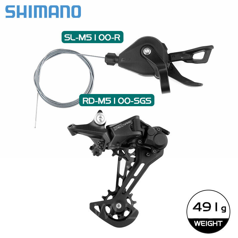 Shimano Deore Groupset MTB SL-M5100-R Shifter RD-M5100 Rear Derailleur 11Speed - Picture 18 of 19