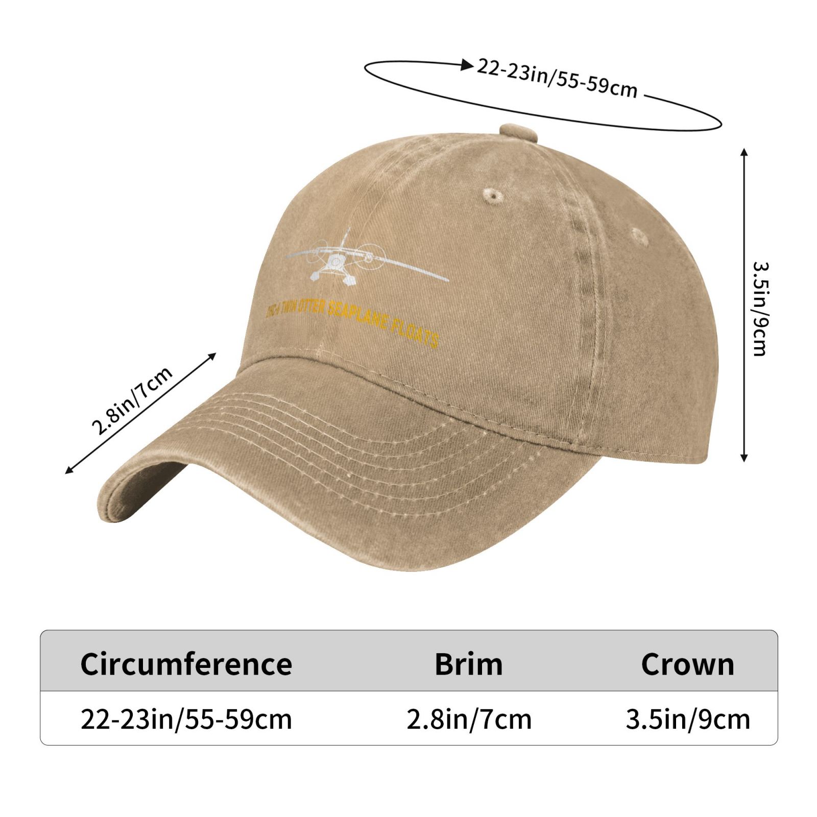 DHC-6 Twin Otter Seaplane Floats Veterans Men Baseball Cap
