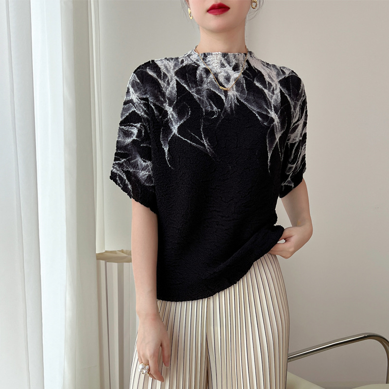 Women Summer Stylish Style Printed Loose Half Sleeve T-Shirt Tops Lady Blouse - Picture 15 of 18
